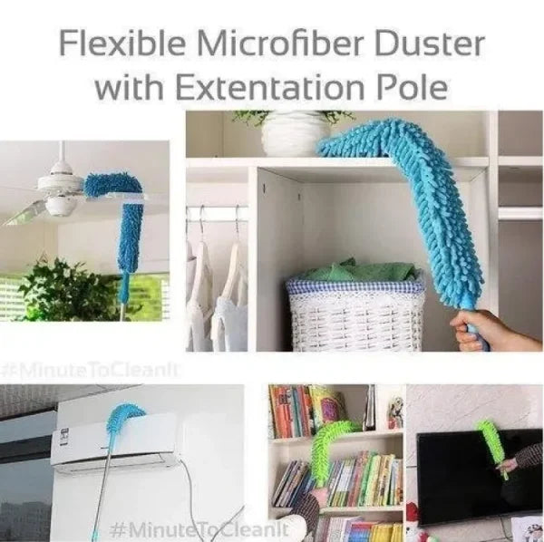 Foldable Microfiber Fan Cleaning Duster Flexible Mop