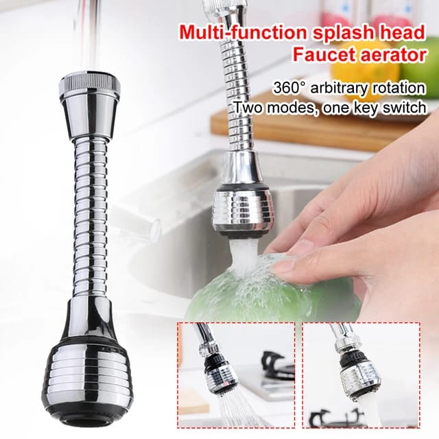 Flexible 360° Kitchen Faucet Adjustable, Rotating & Easy-Use Tap.