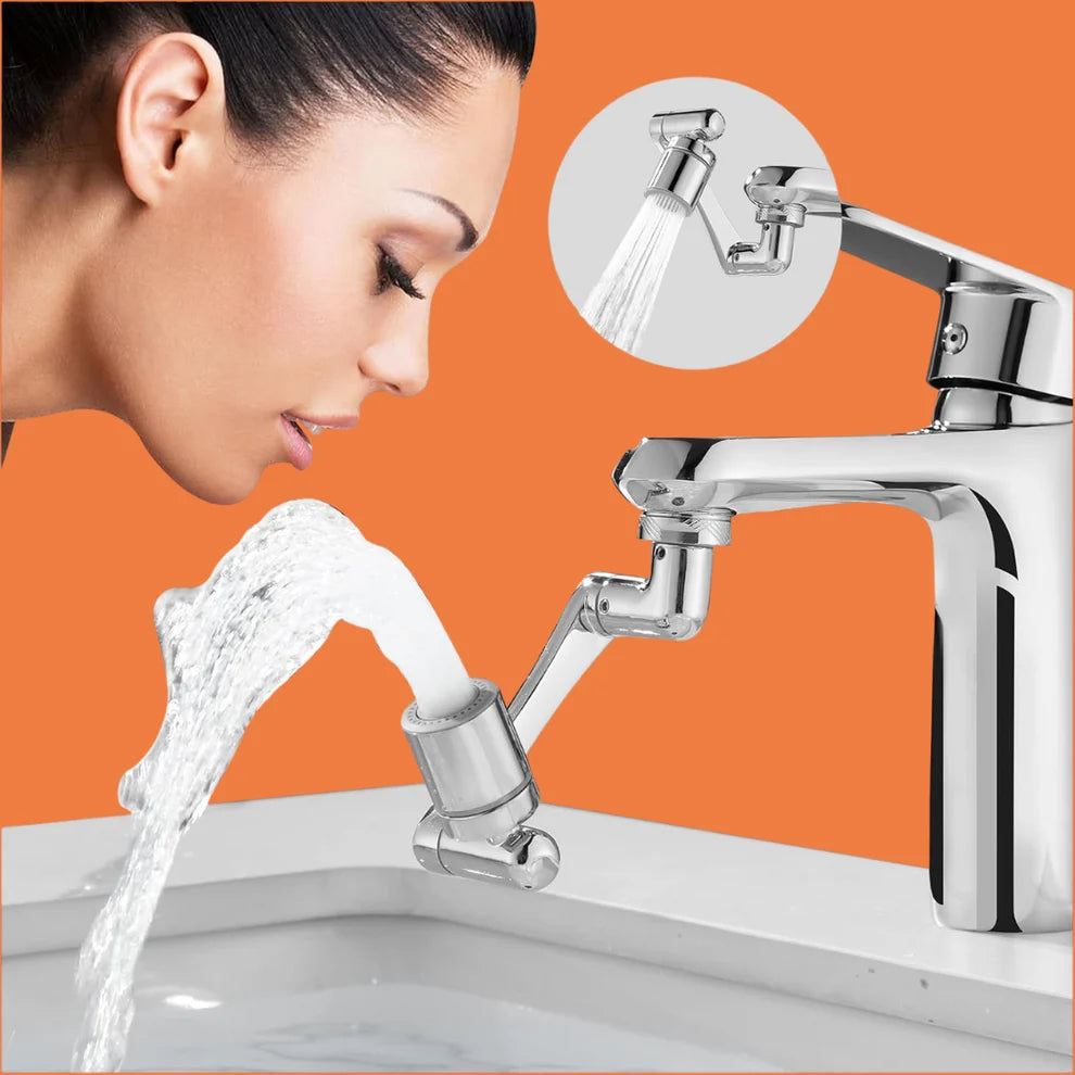 Flexible 1080° Faucet Extender – Dual Modes
