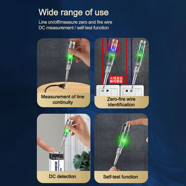 Electric Voltage Detector Safe Testing in Seconds.