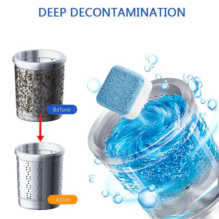 Ultra Clean Washer Tablets Say Goodbye to Bad Smell & Hidden Dirt