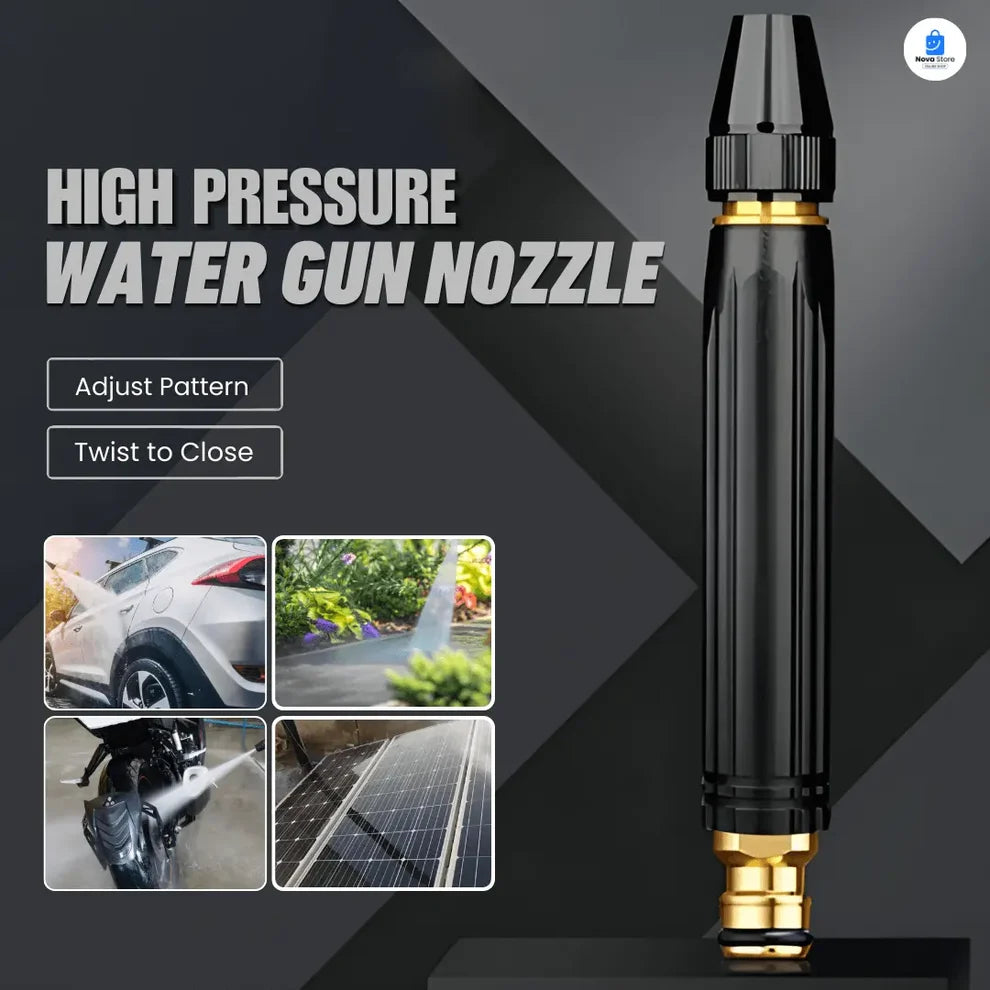 Heavy-Duty Water Speed Nozzle Powerful Jet Spray Nozzle for Car, Garden & Home.