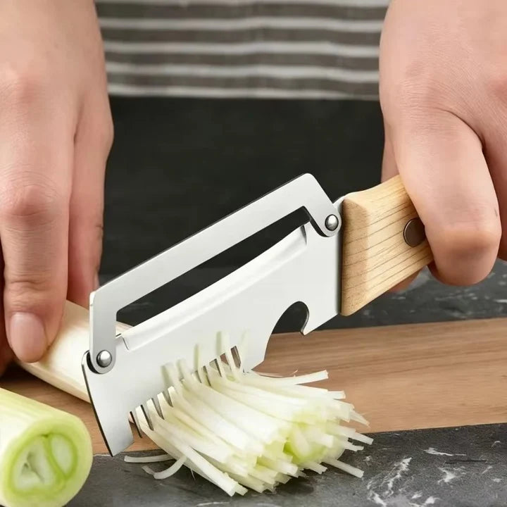 3-in-1 Vegetable Cutter Peeler, Slicer & Shredder.
